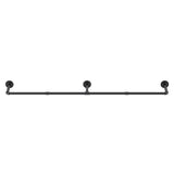 Artiss Clothes Rack Airer Floating Shelf Metal HANGER-B-02-RAIL-BK