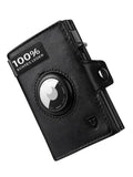 NNEOBA Mens Blocker Wallet - Genuine Leather Wallet with Coin Pocket, Black V728-1005006770683571-BLACK(NO-AIRTAG)