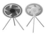 Tripod Fan 10000mAh 3 Gears Adjustable Timing Function Portable Desktop Fan with Light for Outdoor V1294-YM0715-3113220111711