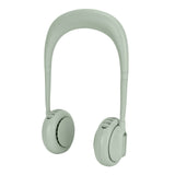 Mini Hands Free Fan USB Charging Hanging Neck Cooling Fan Adjustable 3-Speed WindGreen V1294-YM0901-3113210031013