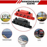 12V,48V Dc,250A Busbar Distribution Block,With 4 M8 Clamp Bolts,Grounding Current For Car Rv Boat V1188-MS-227-1487