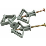 150 Pieces Plasterboard Anchors, Plasterboard Anchors With Screws, Plasterboard Fixings, Hollow V1188-MS-227-1233