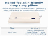 Beige Deep Sleep Slow Rebound Memory Foam Pillow with Washable Cover Storage Bag - Broad Surface V888-ELOSUNG55089-10