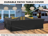 Patio Furniture Covers, Furniture Covers Waterproof, Heavy Duty Oxford Patio Table Cover for V1258-DP02-F-567
