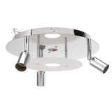 GU10 Household Ceiling Lamp 3 Heads Round Ceiling Lamp Modern Ceiling Light for Bedroom Living Room V1294-YM0714-3119210321411