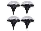 4 Pack Solar Garden Lights 8 LED Outdoor Ground Lights for Sidewalk Yard Lawn Patio Pathway Walkway V1294-YM0714-3119210330212