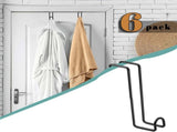 6Pack 8 Inch Tack Hook Heavy Duty Metal Over Rail Hooks Stall for Hanging Horse Bridles Halters and V1259-DP01-A-5079
