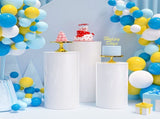 3PCS Display Stand Round Cylinder Pedestal w/ Balloon Set LED Strip Wedding AU V201-CYL0003WH8AU