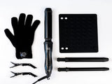 H2D X3 Professional Hair Curling Wand Ceramic Curler Roller - Black V563-BX3