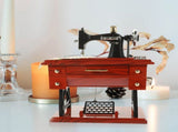 Vintage Sewing Machine Music Box Toy - Musical Model, Unique Gift for Sewing Enthusiasts and V1370-AZ4-09935