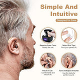Rechargeable Behind-the-Ear Hearing Aids with Charging Case Lightweight & Invisible Sound V1107-CS-HCFS802