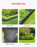 VEVOR 2 Rolls Rubber Mulch Roll for Landscaping 120 x 4.5in Rubber Mulch Mat V952-XJJFGW2J120I7N786V0