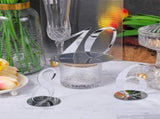 Silver Table Numbers,1-10 Wedding Table Cards,Table Numbers for Wedding Reception,Acrylic Hotel V1192-AZ-W-17607