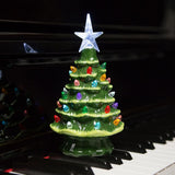 18.8cm Lighted Ceramic Christmas Tree Christmas Tabletop Decorations Christmas Lights V1294-YM0717-10352340