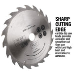 4x 250MM Circular Saw Blade 20T Disc Saw Blade Wood Timber Cutting 30/20/16mm V465-250303X4