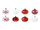 40PCS Xmas Tree Ball Plastic Lightweight Easy to Hang Ball Xmas Ball Decorations Ornaments for V1294-YM0901-3115240093212