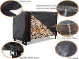 Firewood Log Rack Cover 4ft / 8ft Heavy Duty Waterproof Wood Pile Outdoor Patio Garden Fireplace V1188-ZC-LHJ-1176