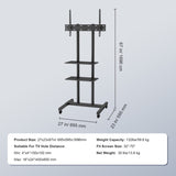 VEVOR Mobile TV Stand, Mobile TV Cart for 32 to 70 inch TVs, Height Adjustable Portable TV Stand V952-LDDSZJKYDLY8557PTV0