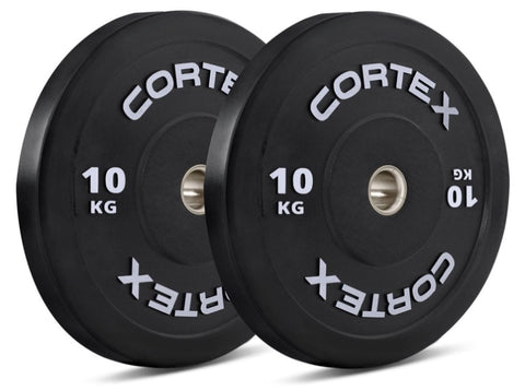 CORTEX Black Series V3 Rubber Olympic Bumper Plate 50mm 10kg V420-CSWP-OBPV310-2