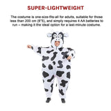 Cow Fancy Dress Fan Inflatable Costume Suit V63-825801