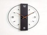 Black Gray Modern Wall Clock Silent Clock Minimalist Wall Clock Home Decor Australia V1347-115-GRA-32964