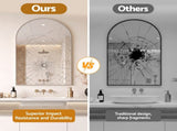 Embellir Arch Wall Mirror, Decorative Silver Mirrors, 86x50cm Bathroom Vanity Mirror, Slim MM-E-WALL-OVAL-SR-5086