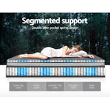 Giselle Bedding 34cm Mattress Double Layer Pocket Spring King MATTRESS-MINI-PS-K