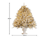 Christabelle 2.3m Christmas Tree Potted Alpine Fir with Pre Lit Multi-Colour LED Lights 112_HZPA75