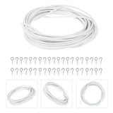 Accessories White Steel 1Pcs for Business Owners Window Covering V1369-AZ3-W-15953