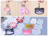 36pcs Animals Quicksand Mold Handmade Pendant Silicone Mold Resin Casting Mold for DIY Keychain V1192-AZ-W-23430