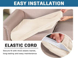High Stretch Individual Seat Cushion Covers Sofa Slipcovers Couch Featuring Jacquard Textured Twill V1259-DP01-A-4452