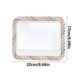 Full Page LED Light Reading Magnifier, 300% Large Optical Lens Portable Magnifying Glass For Seniors V1366-AZ2-W-17072