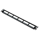 Panduit CP24BLY 24-Port Flat Patch Panel, Black V1202-V1-PANCP24BLY
