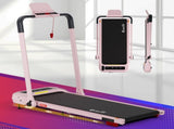 Everfit Treadmill Electric Walking Pad with Incline Foldable for Home Gym Pink TMILL-400H-INC-PK