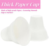 100 Pack Snow Cone Cups and Straws, 12 OZ Paper Cup with Colorful Spoon Straw, Leak-proof Shaved Ice V1259-DP01-A-988