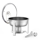 VEVOR 5 Qt 2 Pack Round Chafing Dish Buffet Set Full-Size Pan Stainless Steel V952-YXBLSTGK2JTYN0BW5V0