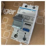 Hager Combination RCD Circuit Breaker RCBO 2Pole 20 Amp 230-240V AC 6 kA 2Module 36mm DIN Rail V1202-V1-HAGADA920T