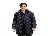 abbee Black 2XL Winter Hooded Glossy Overcoat Long Jacket Stylish Lightweight Quilted Warm Puffer DJ-9809C