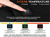 Portable Heated Seat Cushion Foldable Heating Pad 3-Mode Adjustable USB-Powered - Black - Size 45cm V1106-102-115172-BLK-45CM