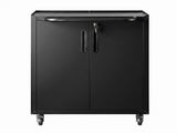 Giantz Rolling Tool Cabinet Heavy-Duty Storage Cabinet Adjustable Shelf Black TC-ROL-2D-BK