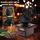 Coffee Bean Grinder - Vintage Retro Manual Wood Hand Wheel Nut Mill V238-SUPDZ-28219422539856