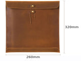 Coffee Premium Genuine Top Grain Leather A4 Document Folder - Vintage Handcrafted Portfolio Bag & V888-ELOSUNG46193