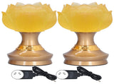 2Set LED Lotus Buddha Lamp Imitated Colored Glaze Prayer Light Home Meditation Buddhist SuppliesAU V1294-YM0710-3115210176813