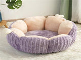 Cactus Cat Beds for Indoor Cute Cactus Fluffy Puppy Bed Squishmall Pet Bed with Removable & Washable V1107-135-87332-PUR-60CM