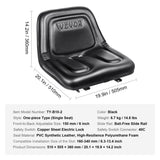 Universal Tracor Seat, Lawn Mower Seat with Micro Switch and Drainage Holes, 16-34 cm Extended Slot V952-CCZYYTKDY000G2GUFV0