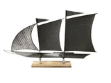 Distressed Finish Sail Boat Ornament 56cm V637-97045BOA