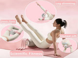 Pink 3-Level Resistance Pelvic Floor & Inner Thigh Trainer - Multi-Function Kegel Exercise Set with V888-ELOSUNG45368