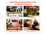 Wedding Flower Stand, 10PCS 80cm Column Flower Stand, Floral Stands with Metal Laminate, Cylindrical V952-HLHJLFT10J80A3YYA001V0