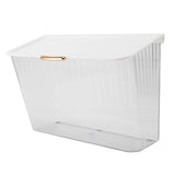 4L Wall Mounted Laundry Basket Dustproof Multifunction Wall Hanging Dirty Clothes Basket with Lid V1294-YM0901-3117240163411