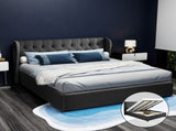 Artiss Bed Frame King Size Gas Lift Charcoal ISSA BFRAME-E-ISSA-K-CHAR-AB